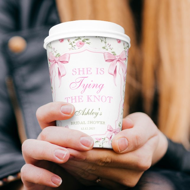 Gobelets En Papier Arc-en-ciel, elle fait le noeud, Réception de mari (Créateur téléchargé)