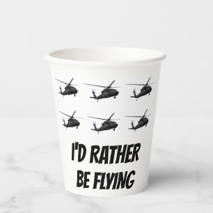 GOBELETS EN PAPIER ARMY NOIR HAWK