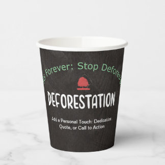 Gobelets En Papier Arrêter la déforestation : écologique