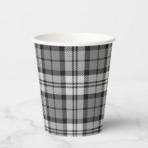 Gobelets En Papier Ash Grey Blackwatch Campbell Tartan Plaid