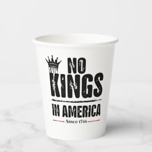 Gobelets En Papier Aucun roi en Amérique Anti Trump Patriotique améri