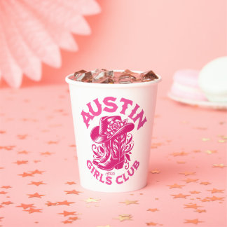 Gobelets En Papier austin bachelorette casquette rose