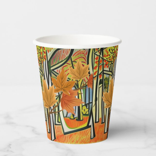 Gobelets En Papier Automne Extraordinaire (Recto)