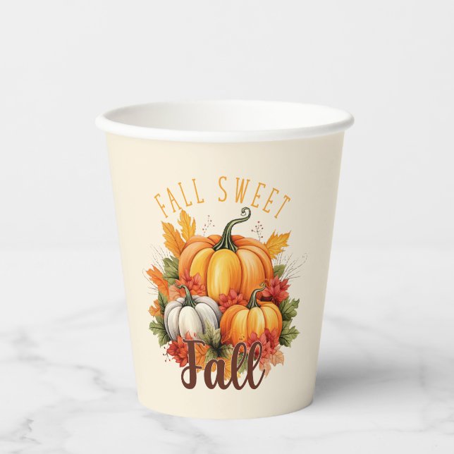 Gobelets En Papier Automne Sweet Fall (Recto)