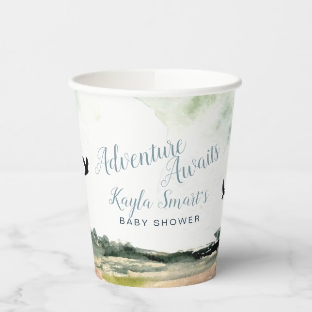 Gobelets En Papier Aventure Attend (Gauche)