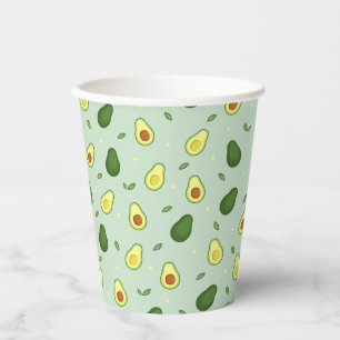 Gobelets En Papier Avocado Saint-Guacamole Baby shower vert Anniversa