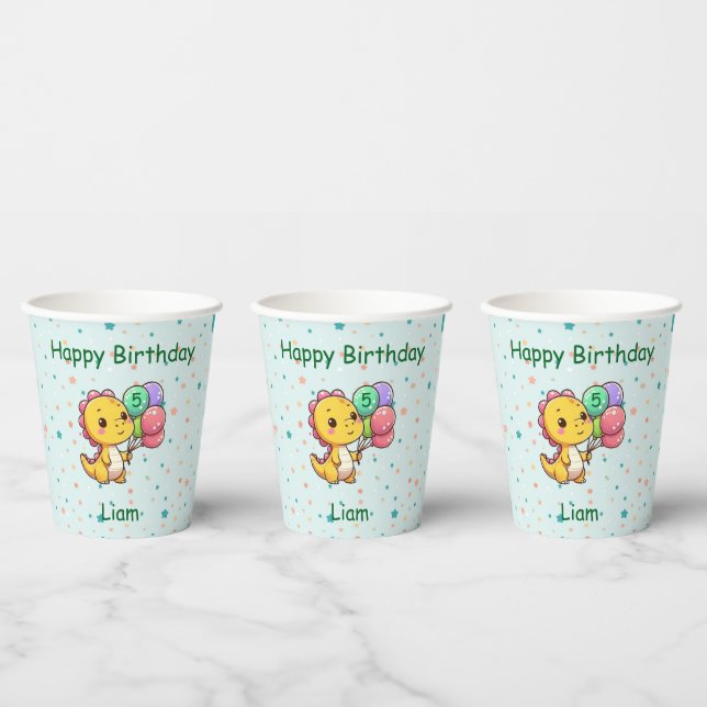 Gobelets En Papier Baby Dino Paper Cups (Multi)