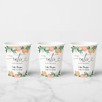 Baby shower Citrus Orange Little Cutie sur le chem