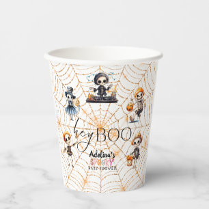 Gobelets En Papier Baby shower Costume Halloween Boo Skeletons Éffray