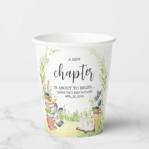 Gobelets En Papier Baby shower de nouveau chapitre Storybook