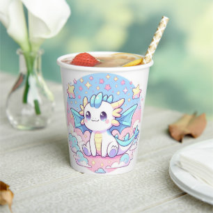 Gobelets En Papier Baby shower Dragon Simple Cute