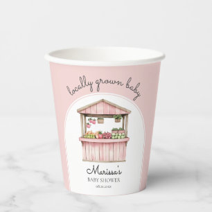 Gobelets En Papier Baby shower Farmers Market Girl