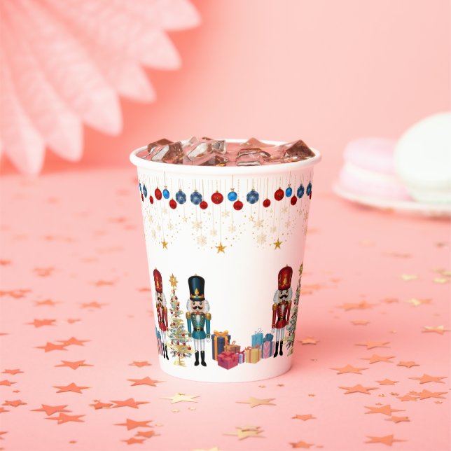 Gobelets En Papier Baby shower Festif Nutcracker Ornaments (Insitu)