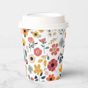 Gobelets En Papier Baby Shower Floral Moderne