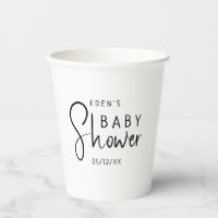 Baby shower Neutre Moderne Simple