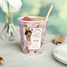 Baby Shower Princesse Ethnique Rose Florale Rose G