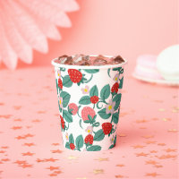Baby shower sucré aux fraises illustré