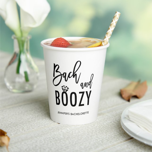 Gobelets En Papier Bach et Boozy Bachelorette (Insitu)