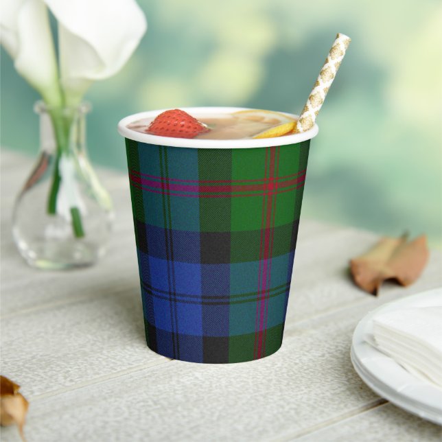 Gobelets En Papier Baird Scottish Clan Tartan tasses de papier (Insitu)