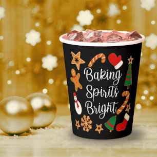 Gobelets En Papier Baking Spirits Bright Gingerbread Noël Cookie