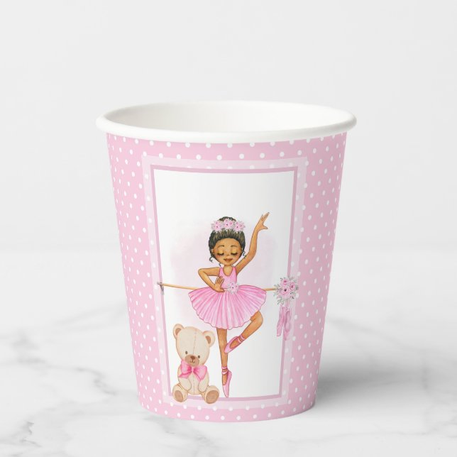 Gobelets En Papier Ballerina floraI pois tasses en papier (Recto)