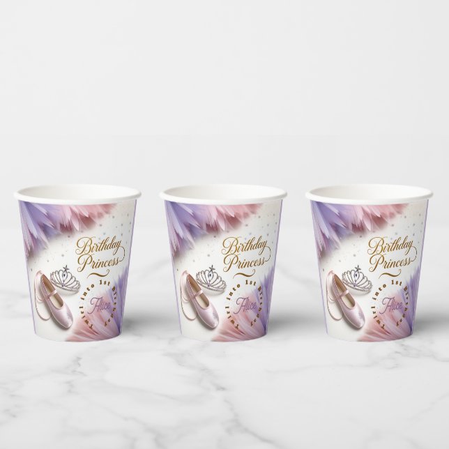 Gobelets En Papier Ballerina Princess Party - Twirl en magie! (Multi)