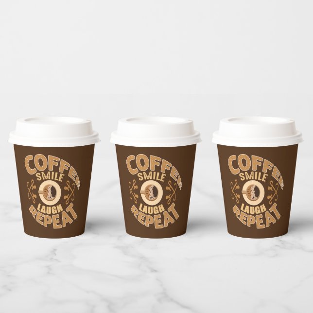 Gobelets En Papier bar-café amusant art du monde Cups en papier (Multi)