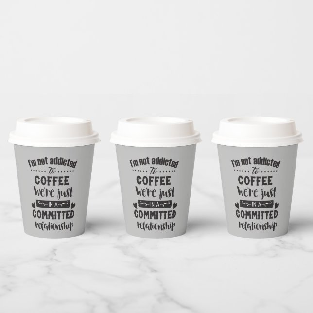 Gobelets En Papier bar café mot amusant (Multi)