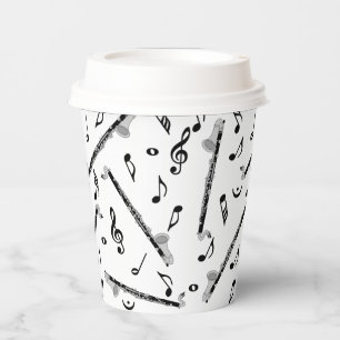 Gobelets En Papier Bass Clarinet Music Note Motif