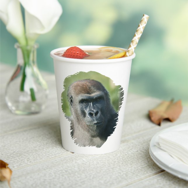 Gobelets En Papier Beau retour noir Gorilla (Insitu)