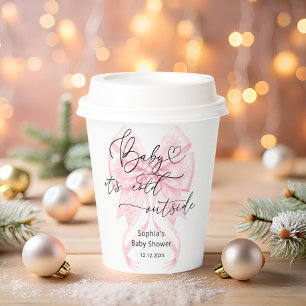 Gobelets En Papier Bébé son froid à l'extérieur du Baby shower de la