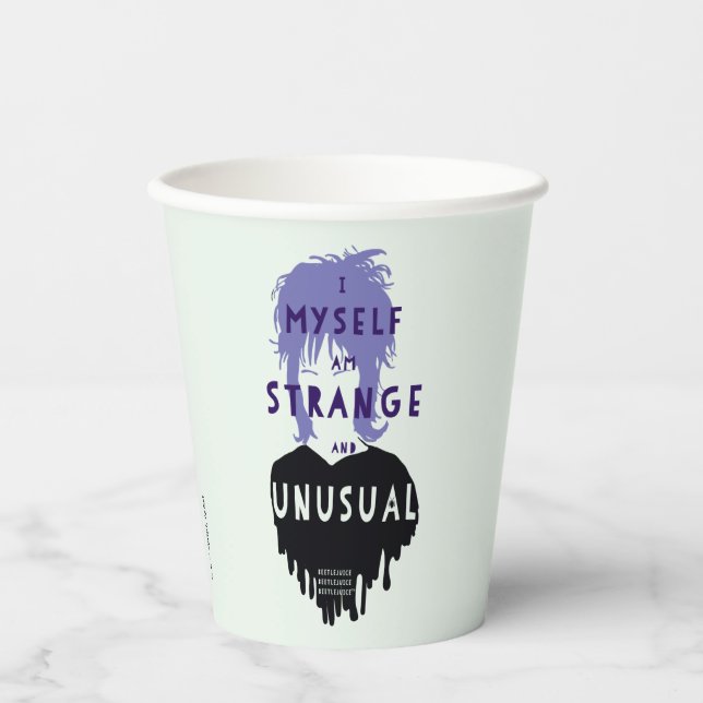 Gobelets En Papier Beetlejus | Lydia Graphisme "étrange et inhabituel (Recto)