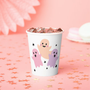 Gobelets En Papier Belle Fantôme Halloween Fête Anniversaire Fille Pa