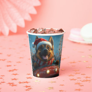 Gobelets En Papier Berger belge Roller Dessous de verre Noël