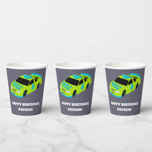 Gobelets En Papier Besoin de 4 Speed Race Car Boys 4th Birthday Party