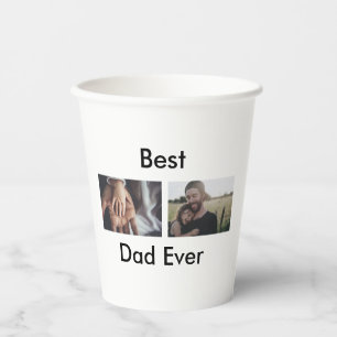 Gobelets En Papier best dad ever happy fête des pères ajouter votre p