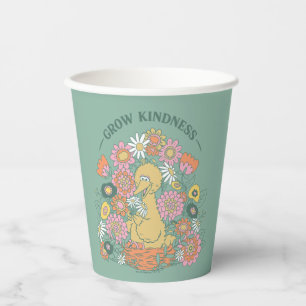 Gobelets En Papier Big Bird Grow Kindness Floral Graphic