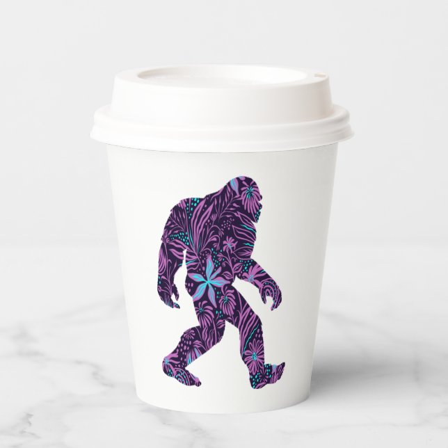 GOBELETS EN PAPIER BIGFOOT FLORAL (Recto)