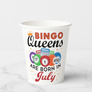 Gobelets En Papier Bingo Queens Are Born in July