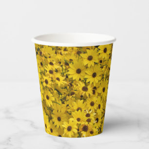Gobelets En Papier Black Eyed Susan Floral tasse de papier