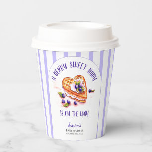 Gobelets En Papier Bleu Berry Sweet Fall Baby shower