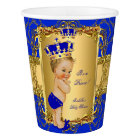 Blonde Boy Royal Blue Prince Baby shower