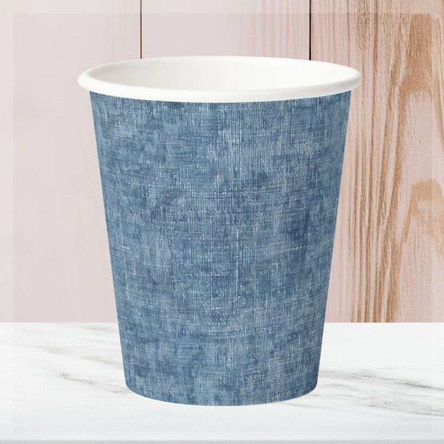 Gobelets En Papier Blue Jean Denim (Créateur téléchargé)