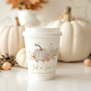 Gobelets En Papier Boho pumpkin coup de foudre