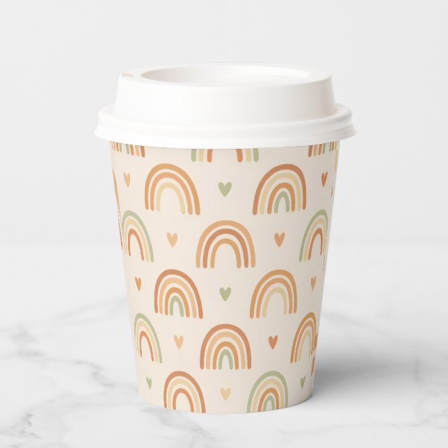 Gobelets En Papier Boho Rainbow Paper Cup (Verso)