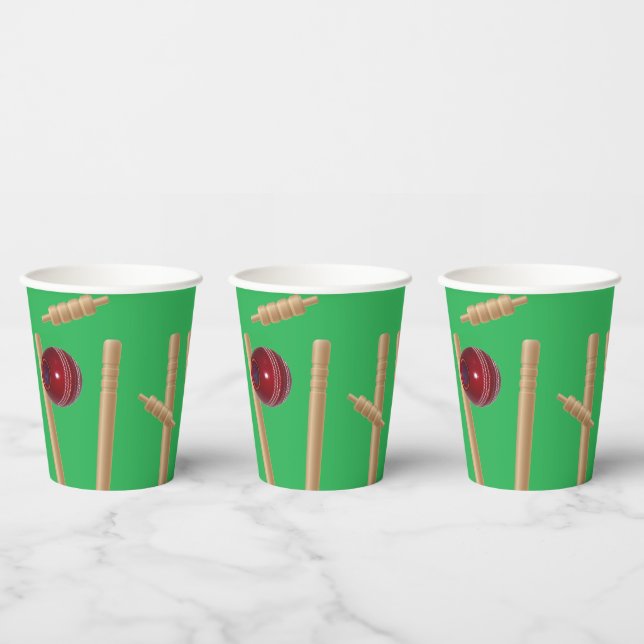 Gobelets En Papier Bol Vert Au Cricket, (Multi)
