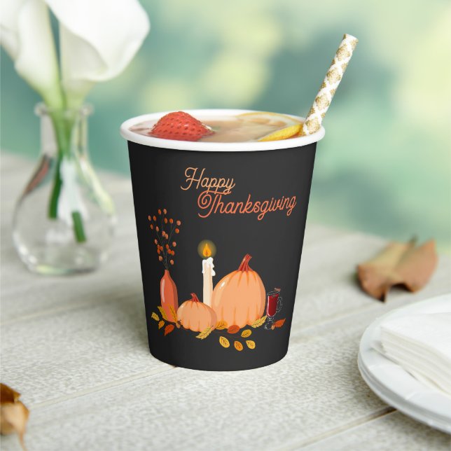Gobelets En Papier Bon thanksgiving personnalisé (Insitu)