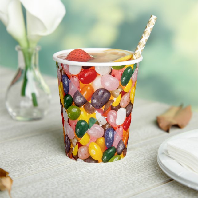 Gobelets En Papier Bonbons de Pâques colorés et sucrés Jelly Beans (Insitu)