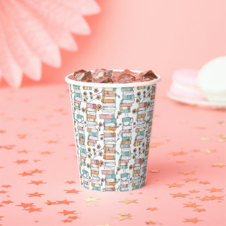 Gobelets En Papier Bookish Books Pastel Pink Coffee Mug