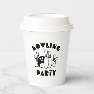 Gobelets En Papier Boule De Bowling Et Pins